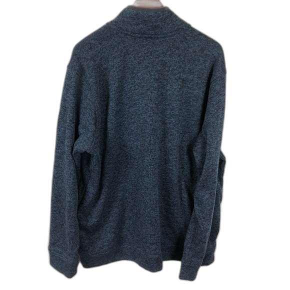 Eddie Bauer Blue Radiator Fleece Mock Snap Sweater Men's Size XXL - Picture 4 of 4